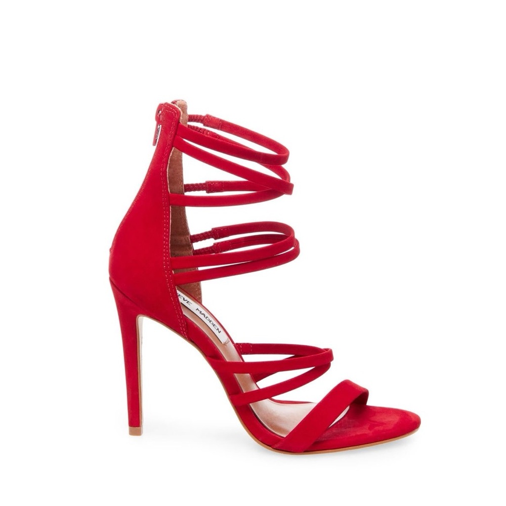 Steve Madden Women's Red Strappy Heels
